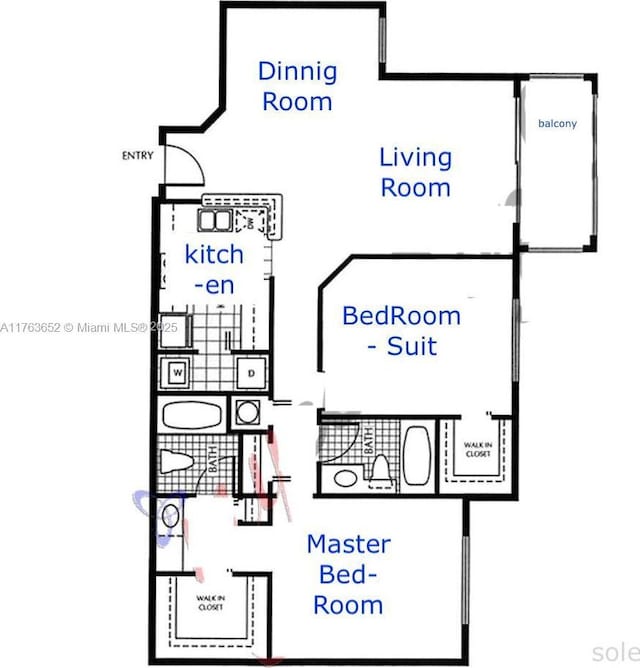 19555 E Country Club Dr Unit 8108, Aventura, FL 33180 - view of layout