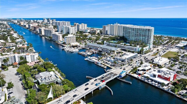 2395 SE 6th St, Pompano Beach, FL 33062 - aerial view featuring a water view and a city view