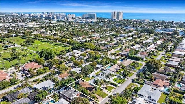 2395 SE 6th St, Pompano Beach, FL 33062 - birds eye view of property featuring a water view and a city view