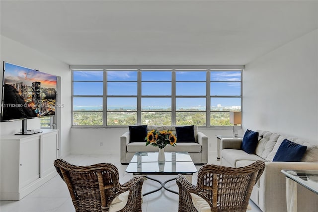 living room with a wealth of natural light