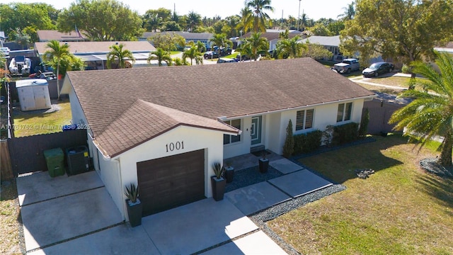 bird's eye view featuring a residential view