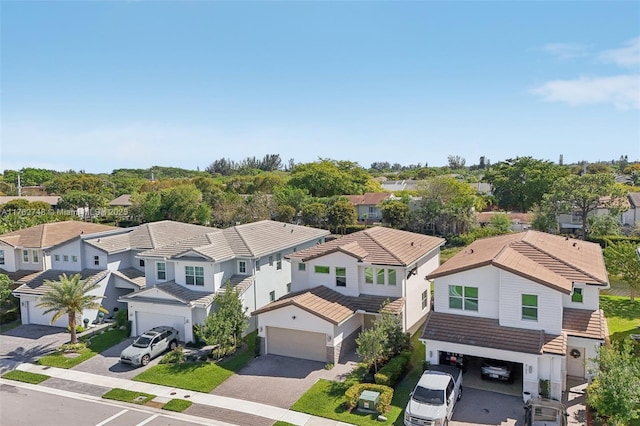 bird's eye view featuring a residential view