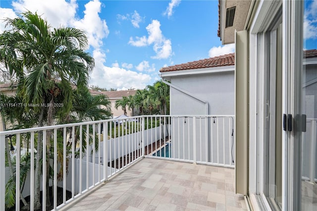 view of balcony