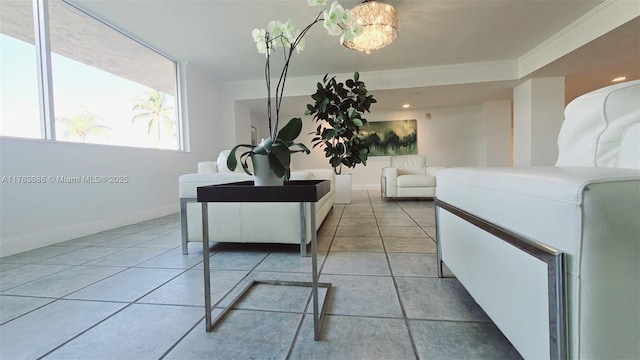 2821 N Miami Beach Blvd Unit 4F, North Miami Beach, FL 33160 - living area featuring light tile patterned floors