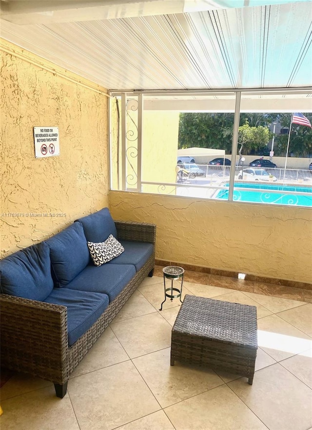 sunroom / solarium with a healthy amount of sunlight