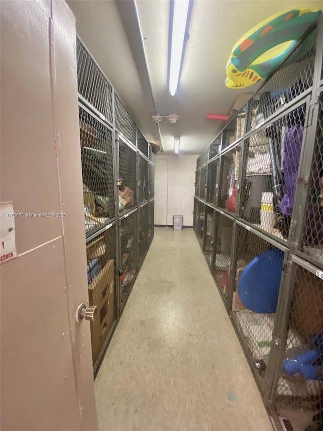 view of storage room