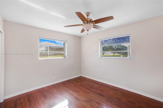 13390 SW 26th St, Davie, FL 33325 - unfurnished room with wood finished floors and ceiling fan