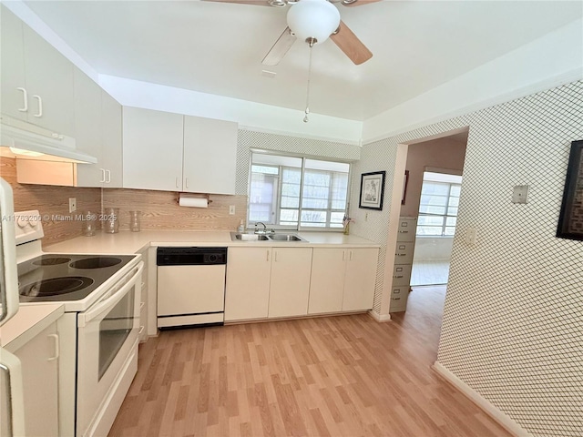 17202 SW 113th Ct Unit 21943A, Miami, FL 33157 - kitchen with a sink, white appliances, under cabinet range hood, and light countertops