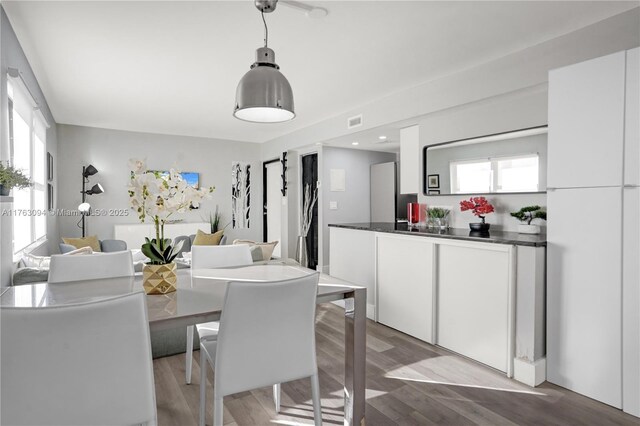 619 Euclid Ave Unit 1B, Miami Beach, FL 33139 - dining area with light wood-type flooring and healthy amount of natural light
