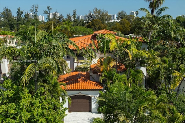 birds eye view of property