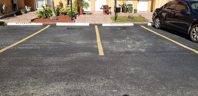 view of uncovered parking lot