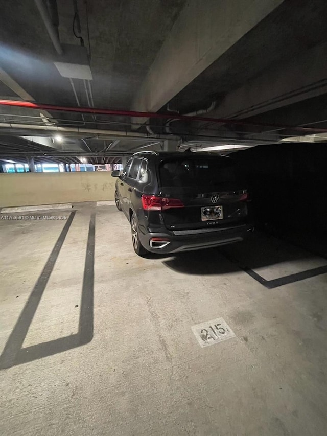 view of parking deck