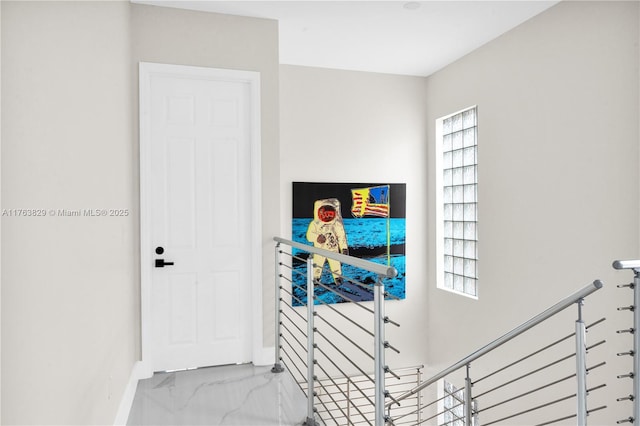 interior space with baseboards