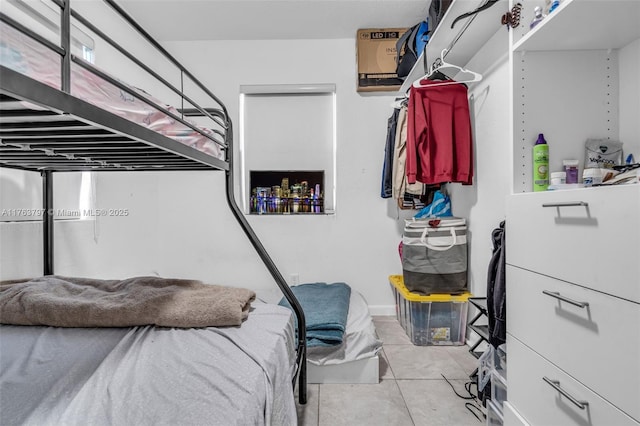 view of tiled bedroom