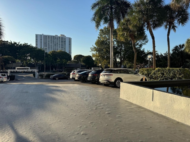 view of uncovered parking lot