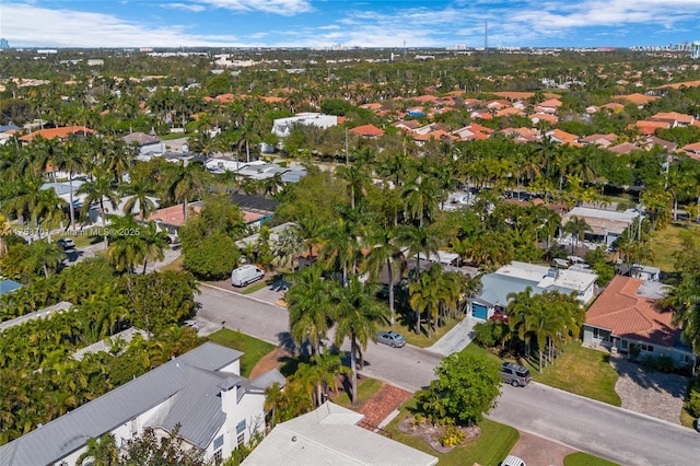 aerial view featuring a residential view