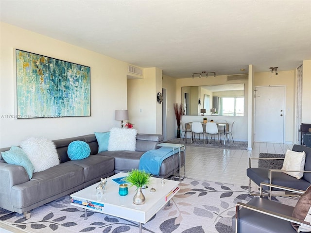2451 Brickell Ave Unit 20N, Miami, FL 33129 - living room featuring light tile patterned flooring