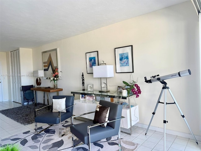 2451 Brickell Ave Unit 20N, Miami, FL 33129 - tiled home office with baseboards