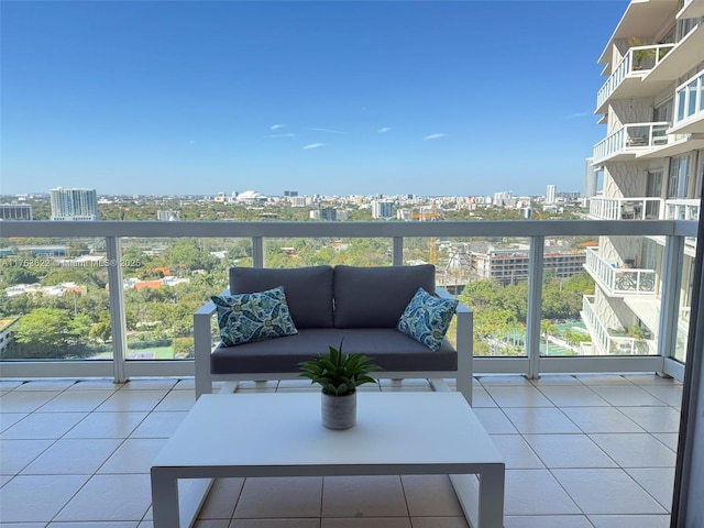 2451 Brickell Ave Unit 20N, Miami, FL 33129 - balcony featuring a view of city and outdoor lounge area