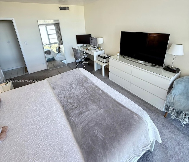 2451 Brickell Ave Unit 20N, Miami, FL 33129 - bedroom with carpet floors and an office area
