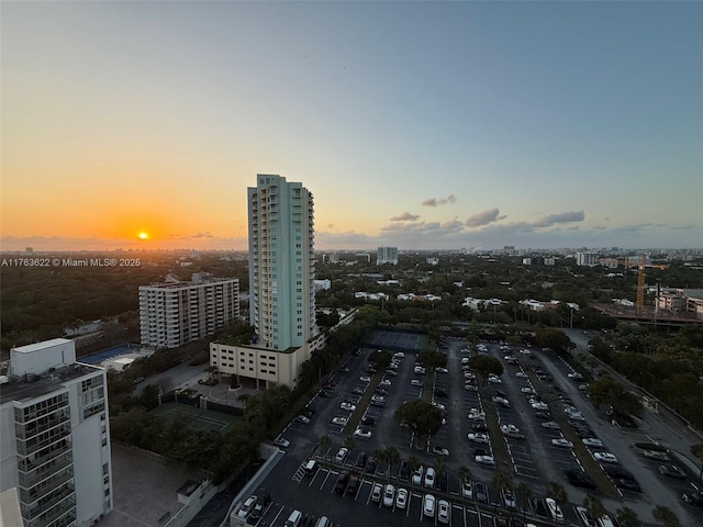 2451 Brickell Ave Unit 20N, Miami, FL 33129 - aerial view at dusk of a view of city