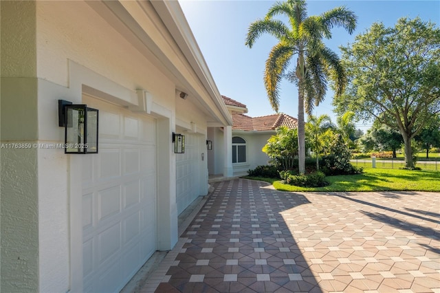 view of patio / terrace with decorative driveway