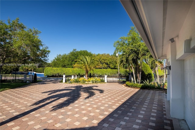 view of patio / terrace with fence