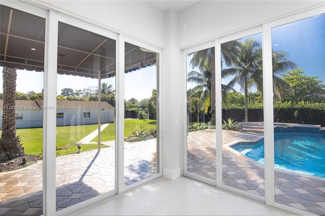 view of doorway to outside