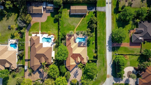 bird's eye view featuring a residential view