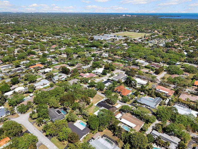 drone / aerial view with a residential view