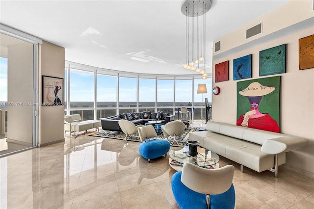 lobby featuring visible vents