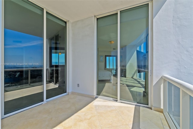 balcony featuring a patio area