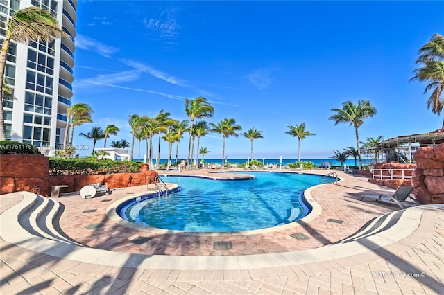 view of pool