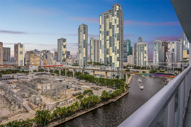 view of city featuring a water view