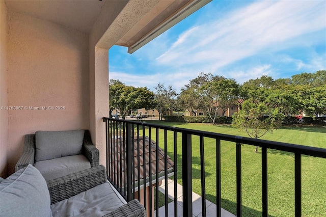 view of balcony