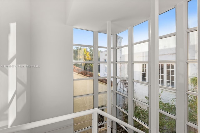 room details featuring a sunroom