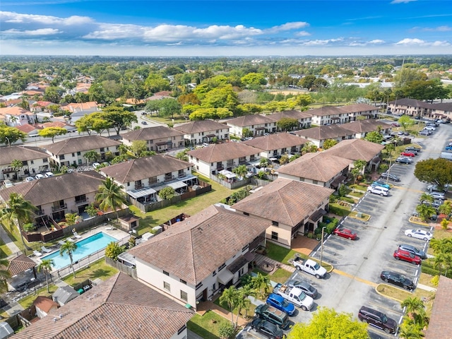 birds eye view of property featuring a residential view