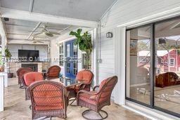 sunroom with french doors