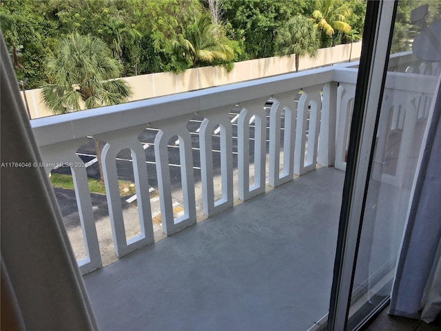 view of balcony