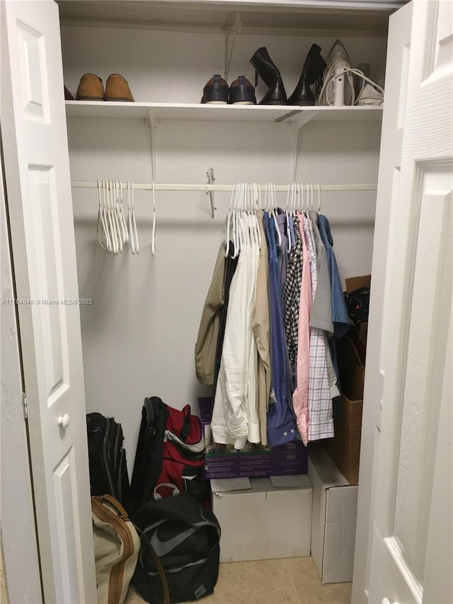 view of closet