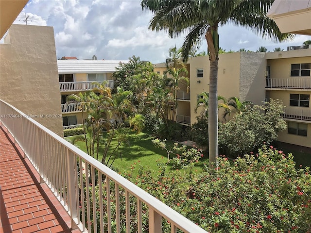 view of balcony