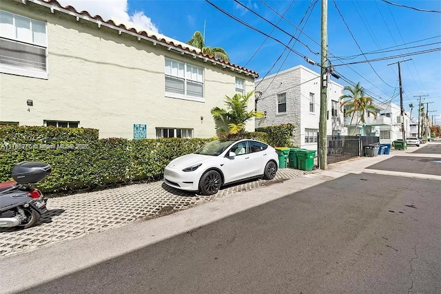 view of street featuring a residential view