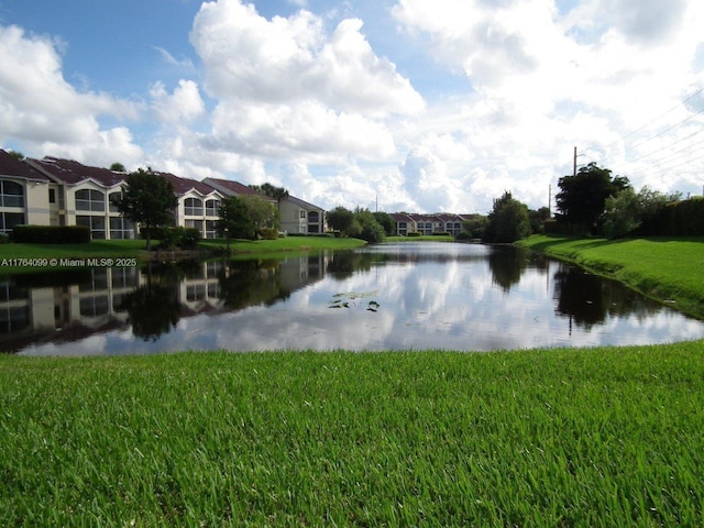 view of water feature