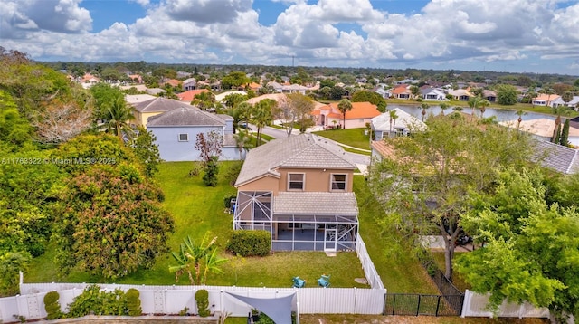 bird's eye view featuring a residential view