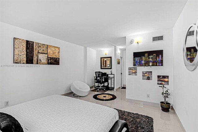 19380 Collins Ave Unit 307, Sunny Isles Beach, FL 33160 - tiled bedroom with visible vents and baseboards