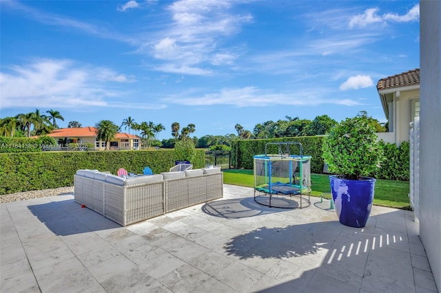 view of patio / terrace featuring a fenced backyard