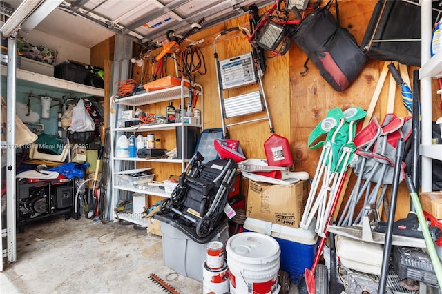 storage area with a garage