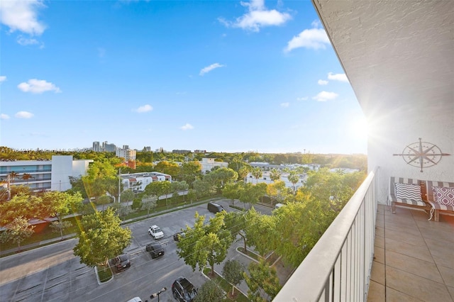 view of balcony