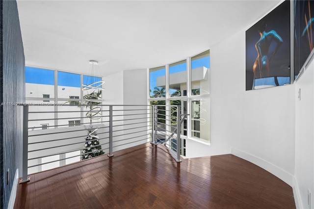 interior space featuring an inviting chandelier