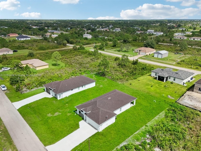 aerial view featuring a residential view